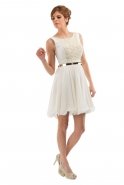 Long White Evening Dress F5326