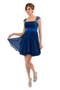 Short Sax Blue Evening Dress F5160