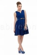 Short Sax Blue Evening Dress T1773