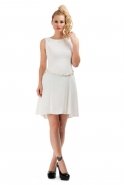 White Coctail Dress T1774