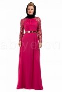 Fuchsia Hijab Dress S3674
