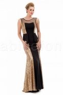 Long Gold Evening Dress M1385