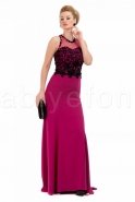 Long Fuchsia Evening Dress M1389