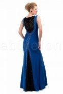 Long Sax Blue Evening Dress C6074