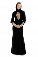 Black Hijab Dress C6057