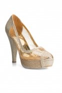 Dore-Lame Silvery Evening Shoes AK1905
