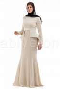 Ecru Hijab Dress S3680