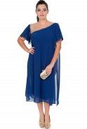 Short Sax Blue Oversized Dress AN4013