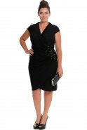 Short Black Plus Size Dress ALY6006