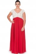 Long Red Plus Size Dress ALY8805