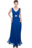 Long Sax Blue Evening Dress T2516