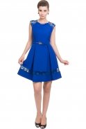 Short Sax Blue Evening Dress T2510
