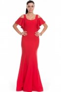 Long Red Evening Dress C7022