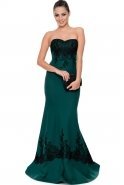Long Emerald Green Evening Dress C7102