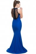 Sax Blue Mermaid Evening Dress C7105