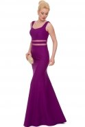 Long Purple Evening Dress ABU411