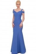 Long Blue Evening Dress C7003