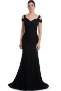 Long Black Evening Dress C7003