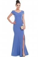 Long Blue Evening Dress C7027