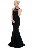 Black Mermaid Evening Dress C7037