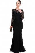 Long Black Evening Dress ABU079