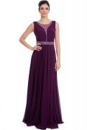 Long Purple Evening Dress C7131