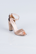Rose Silvery Evening Shoes AB1004
