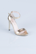 Gold Skin Evening Shoes AB1026
