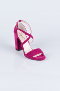 Fuchsia Suede Evening Shoes AB1012