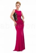 Long Fuchsia Evening Dress C6103