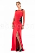 Long Black-Red Evening Dress O7271