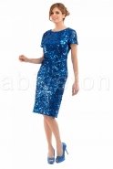 Short Sax Blue Evening Dress F5248 B
