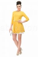 Yelloow Coctail Dress T1713