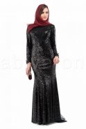 Black Hijab Dress M1392