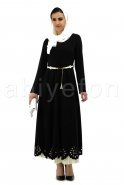 Black Hijab Dress T1731