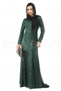 Green Hijab Dress M1384