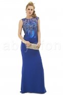 Long Sax Blue Evening Dress S3757