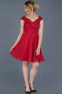 Short Red Invitation Dress ABK512