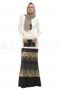White Hijab Dress S3701