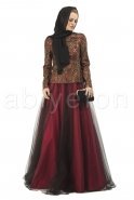 Fuchsia Hijab Dress S9001