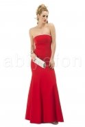 Long Red Evening Dress C6045
