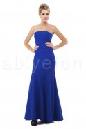 Long Sax Blue Evening Dress C6045