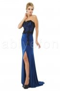 Long Sax Blue Evening Dress O3388