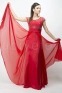 Long Red Evening Dress F985