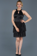 Short Anthracite Prom Gown ABK526