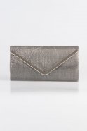 Grey Silvery Evening Bag V482