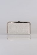 Lame Silvery Evening Bag V133