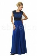 Long Sax Blue Evening Dress F961B