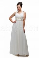 Long White Evening Dress S3585