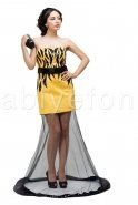 Short Yellow Evening Dress O6826